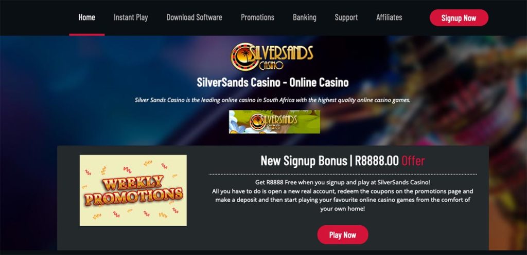 Silversands casino zar