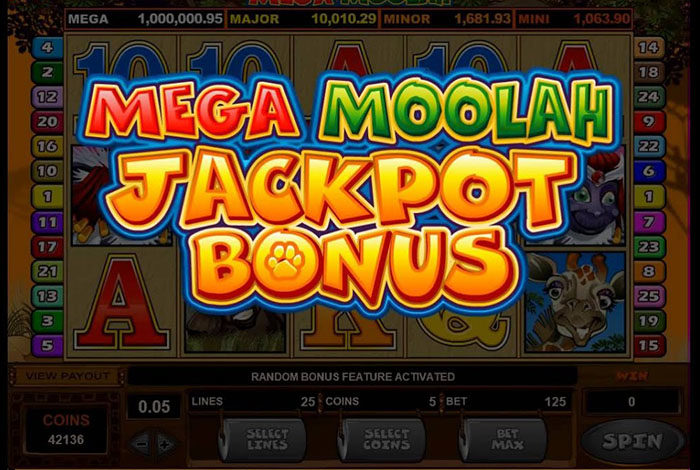Online Mega Moolah Jackpot Bonus