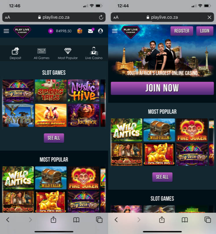 Online Play Live Casino
