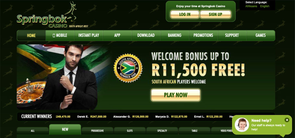 Springbok online casino