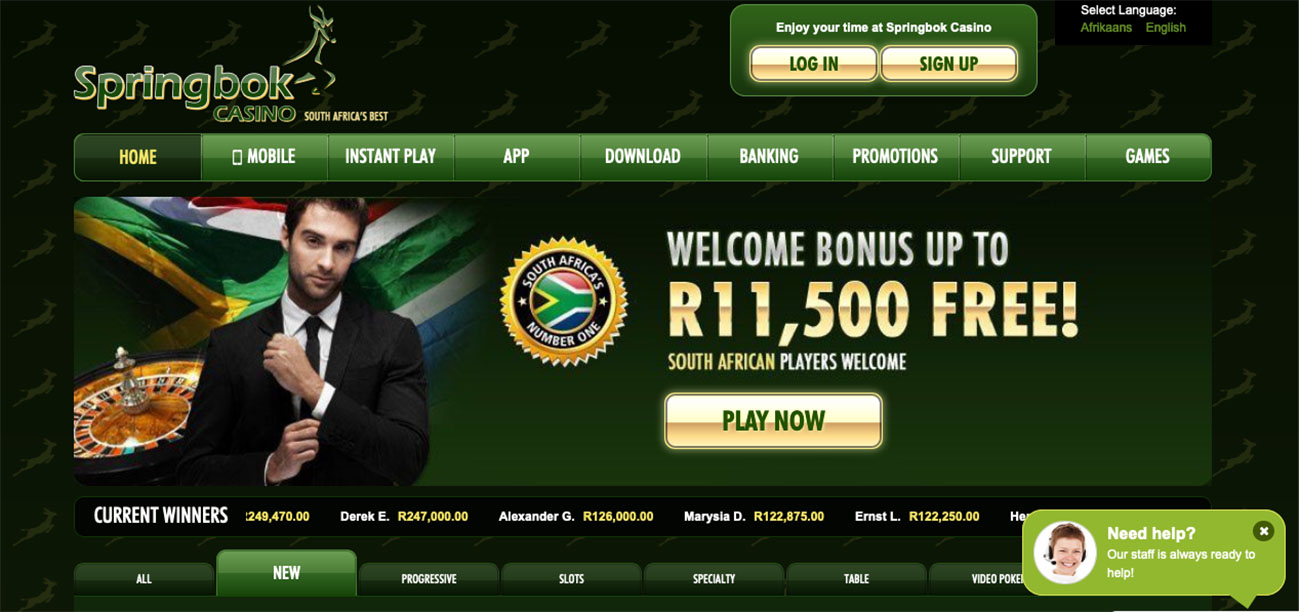 Springbok online casino