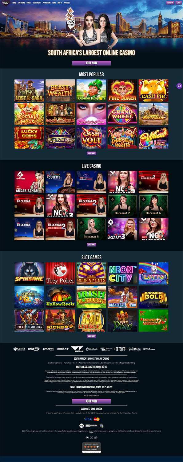 play live casino games online