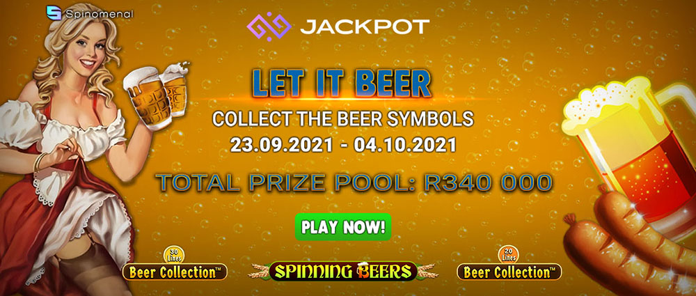 Let it BEER! with the Spinomenal Oktoberfest Slot Tournament